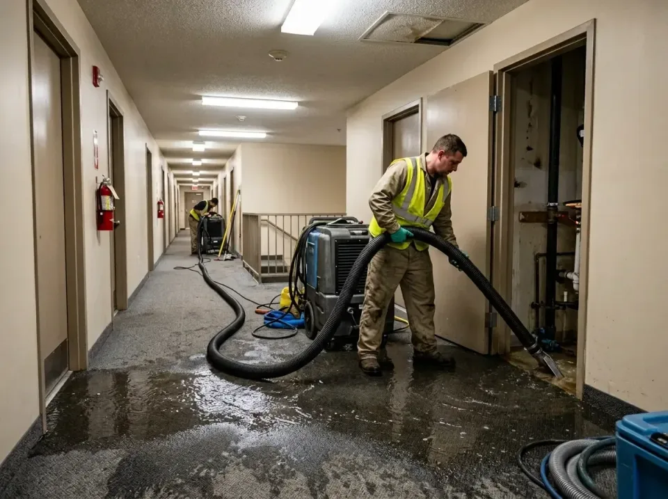 multi-unit-apartment-hallway-f-005 — frequently asked questions, Emergency Burst Pipe Water Extraction & Removal in Center L…